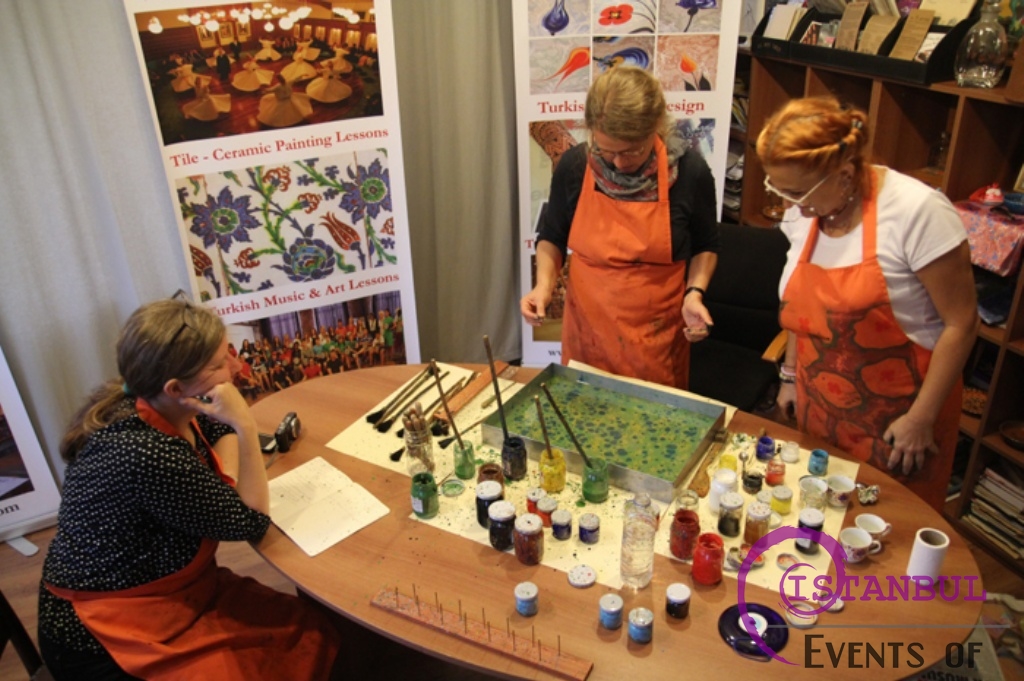 ebru marbling class workshop masterclass lesson sultanahmet istanbul