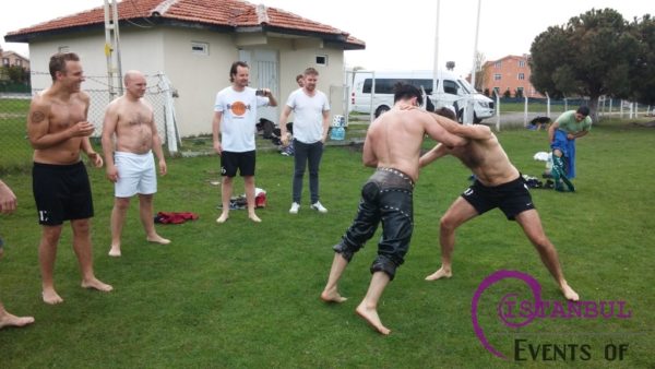 Oil Wrestling Training Acitivity Class Outside Istanbul
