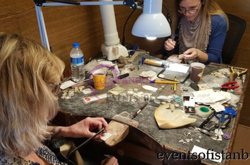 jewelry and sedef mother of pearl wood inlay making workshop lesson masterclass istanbul