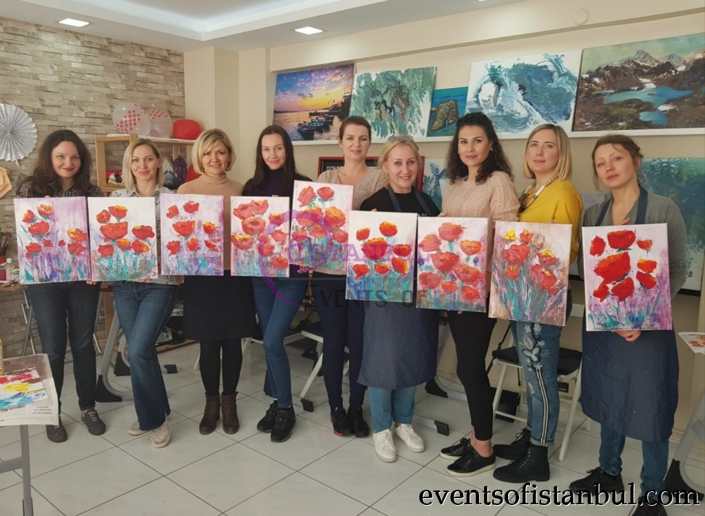 turkish ottoman painting art class lesson workshop istanbul